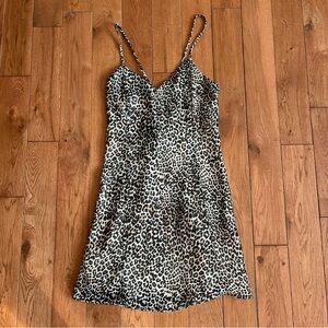 Urban Outfitters Cheetah Print Mini Dress - Size XS